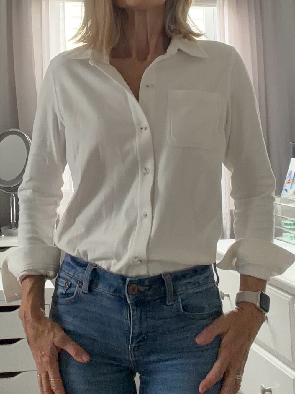 32•Heat Classic White Button-Up Shirt
